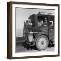 Drought Refugees from Abilene, Texas, Working as Migratory Workers-Dorothea Lange-Framed Photographic Print