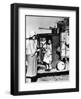 Drought refugees from Oklahoma looking for work in the fields of California. San Jose Mission, 1935-Dorothea Lange-Framed Photographic Print