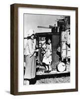 Drought refugees from Oklahoma looking for work in the fields of California. San Jose Mission, 1935-Dorothea Lange-Framed Photographic Print