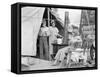 Drought refugees from Texas encamped in California, 1936-Dorothea Lange-Framed Stretched Canvas