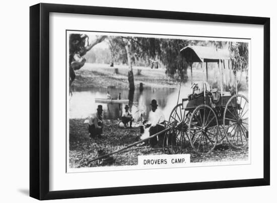 Drovers Camp, Australia, 1928-null-Framed Giclee Print