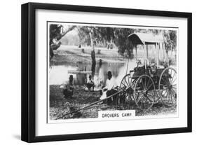 Drovers Camp, Australia, 1928-null-Framed Giclee Print