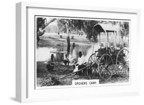 Drovers Camp, Australia, 1928-null-Framed Giclee Print