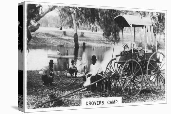 Drovers Camp, Australia, 1928-null-Stretched Canvas