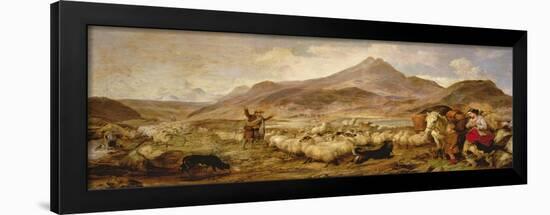 Drovers in Glen Sligichan, Isle of Skye, 1860-Richard Ansdell-Framed Giclee Print