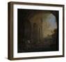 Drovers with Cattle under an Arch of the Colosseum in Rome-Jan Asselijn-Framed Premium Giclee Print