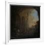 Drovers with Cattle under an Arch of the Colosseum in Rome-Jan Asselijn-Framed Art Print