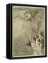 Drowning Girl-Arthur Rackham-Framed Stretched Canvas