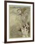 Drowning Girl-Arthur Rackham-Framed Art Print