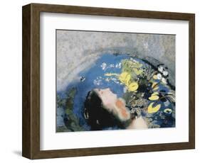 Drowning of Ophelia-Odilon Redon-Framed Giclee Print