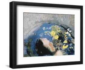 Drowning of Ophelia-Odilon Redon-Framed Giclee Print