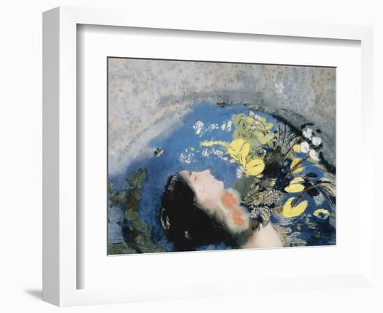 Drowning of Ophelia-Odilon Redon-Framed Giclee Print