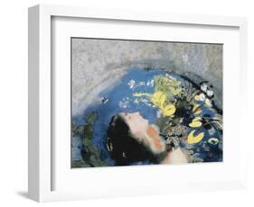 Drowning of Ophelia-Odilon Redon-Framed Giclee Print