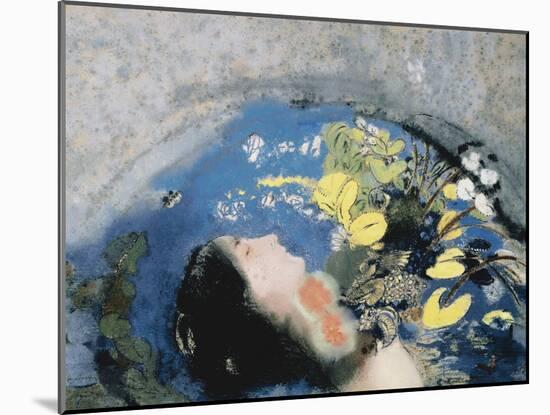 Drowning of Ophelia-Odilon Redon-Mounted Giclee Print