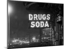 Drug Store Sign-null-Mounted Photographic Print