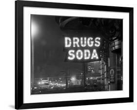 Drug Store Sign-null-Framed Photographic Print