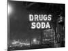 Drug Store Sign-null-Mounted Photographic Print