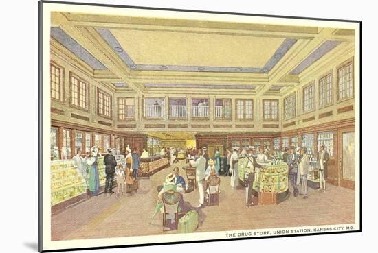 Drug Store, Union Station, Kansas City, Missouri-null-Mounted Art Print