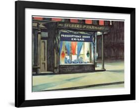 Drug Store-Edward Hopper-Framed Art Print