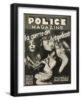 Drug Wars Dominate the Cover of Police Magazine-null-Framed Art Print