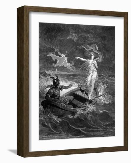 Druidess, Vercingetorix-Emile Bayard-Framed Art Print