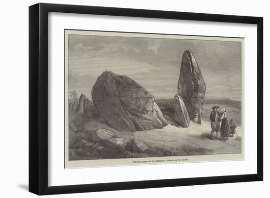 Druidic Remains of Brittany, Stones of St Barbe-null-Framed Giclee Print