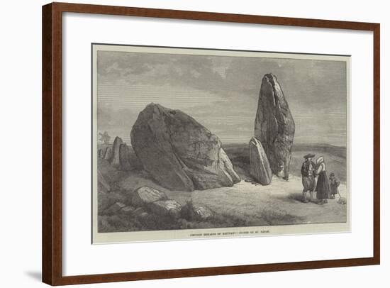 Druidic Remains of Brittany, Stones of St Barbe-null-Framed Giclee Print