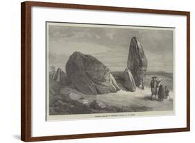 Druidic Remains of Brittany, Stones of St Barbe-null-Framed Giclee Print