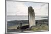 Druidical Stone at Strather near Barvas, Isle of Lewis', Hebrides, Scotland, 1820-William Daniell-Mounted Giclee Print