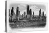 Druidical Stones, Callanish, Isle of Lewis, Western Isles, Scotland, 1902-null-Stretched Canvas