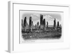 Druidical Stones, Callanish, Isle of Lewis, Western Isles, Scotland, 1902-null-Framed Giclee Print