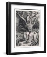 Druids Cut the Sacred Mistletoe-Jeanron-Framed Art Print