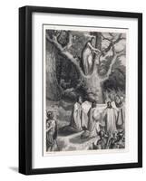 Druids Cut the Sacred Mistletoe-Jeanron-Framed Art Print