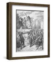 Druids Inciting the Britons to Oppose the Landing of the Romans, 43-null-Framed Giclee Print