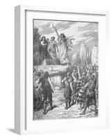 Druids Inciting the Britons to Oppose the Landing of the Romans, 43-null-Framed Giclee Print