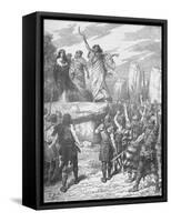 Druids Inciting the Britons to Oppose the Landing of the Romans, 43-null-Framed Stretched Canvas