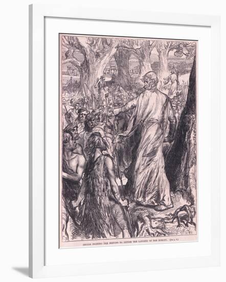 Druids Inciting the Britons to Oppose the Landing of the Romans-Charles Ricketts-Framed Giclee Print