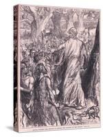 Druids Inciting the Britons to Oppose the Landing of the Romans-Charles Ricketts-Stretched Canvas