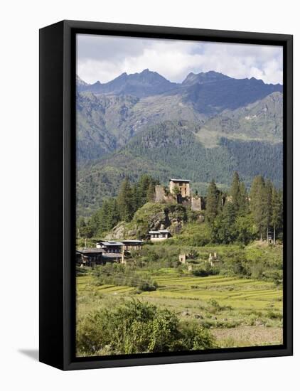 Drukgyel Dzong, Drukgyel Village, Bhutan-Angelo Cavalli-Framed Stretched Canvas