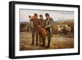 Drum and Bugle Corp, Civil War Encampment-Winslow Homer-Framed Giclee Print