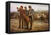 Drum and Bugle Corp, Civil War Encampment-Winslow Homer-Framed Stretched Canvas
