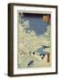 Drum Bridge Near Meguro, 1856-58-Ando Hiroshige-Framed Premium Giclee Print
