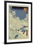 Drum Bridge Near Meguro, 1856-58-Ando Hiroshige-Framed Giclee Print