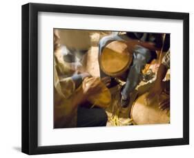 Drum Circle, Garifuna Settlement Day, Hopkins, Stann Creek District, Belize-Merrill Images-Framed Photographic Print