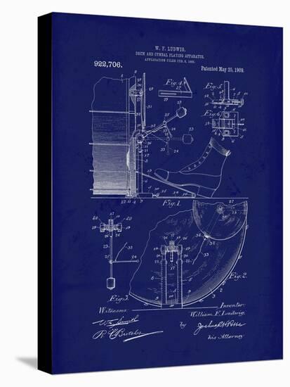 Drum Cymbal Playing Apparatus-Tina Lavoie-Stretched Canvas