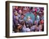 Drum in Temple During Holi Festival, Mathura, Uttar Pradesh, India-Peter Adams-Framed Photographic Print