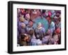 Drum in Temple During Holi Festival, Mathura, Uttar Pradesh, India-Peter Adams-Framed Photographic Print