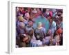 Drum in Temple During Holi Festival, Mathura, Uttar Pradesh, India-Peter Adams-Framed Photographic Print