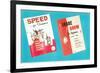 Drum Instruction Books, Retro-null-Framed Art Print