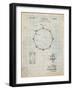 Drum Key Holder Patent-Cole Borders-Framed Art Print